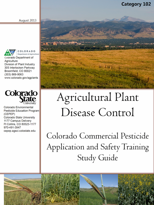 Category 102: Agricultural Plant Disease Control (2013)