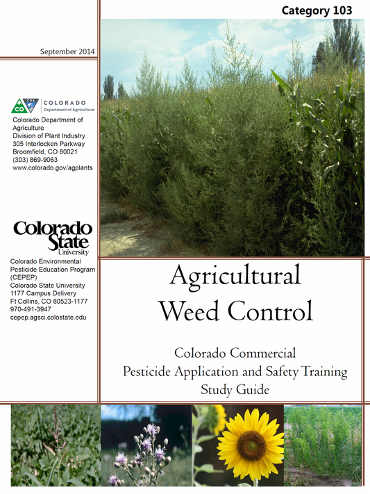 Category 103: Agricultural Weed Control (2014)