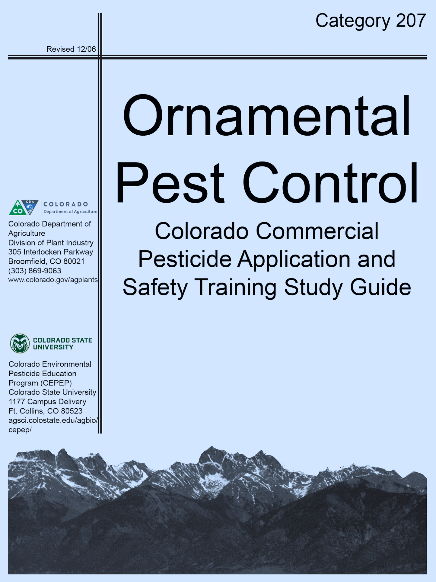 Category 207: Ornamental Pest Control (2006)