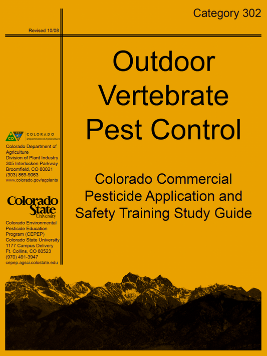 Category 302: Outdoor Vertebrate Pest Control (2008)