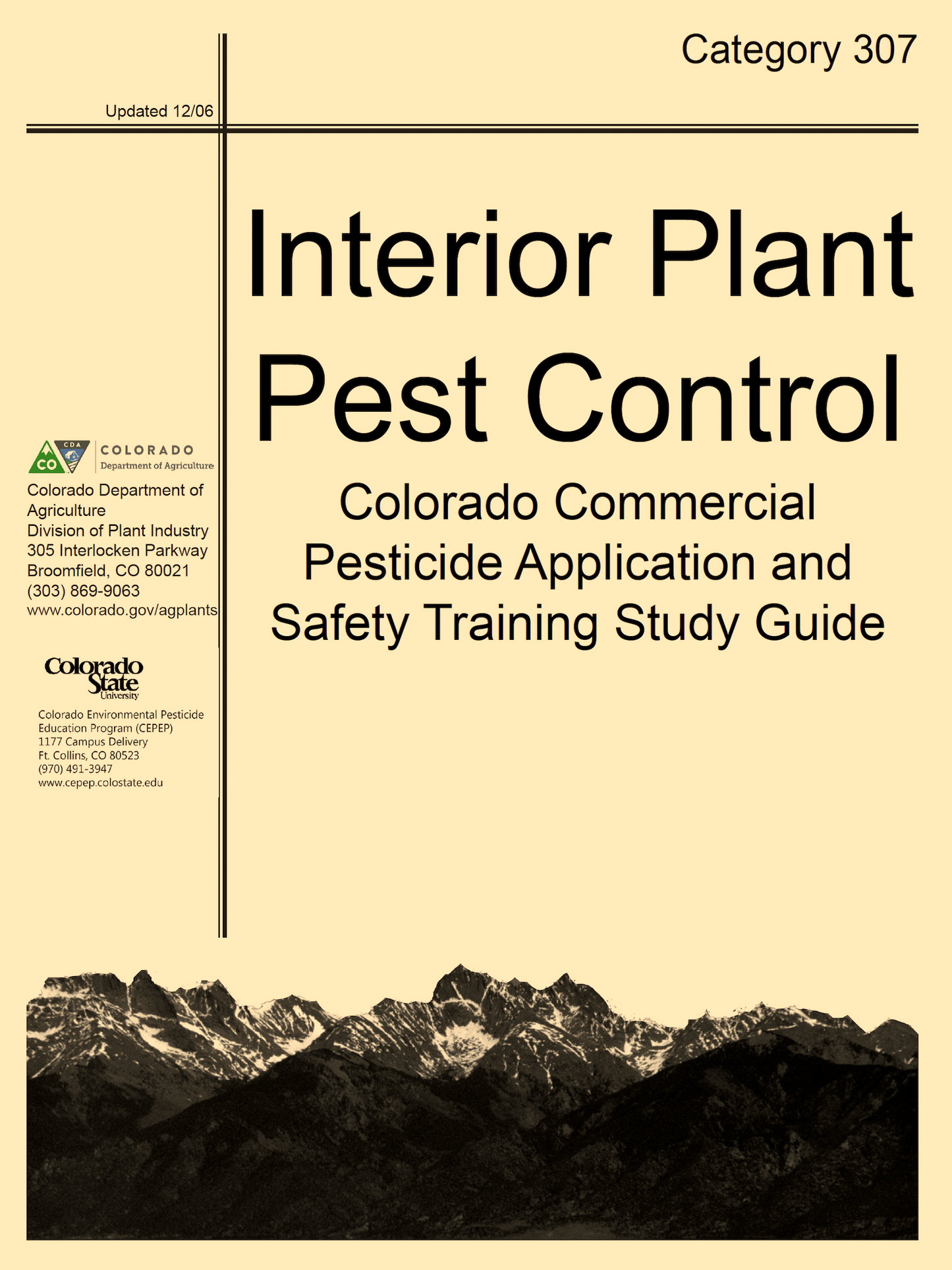 Category 307: Interior Plantscape Pest Control (2006)